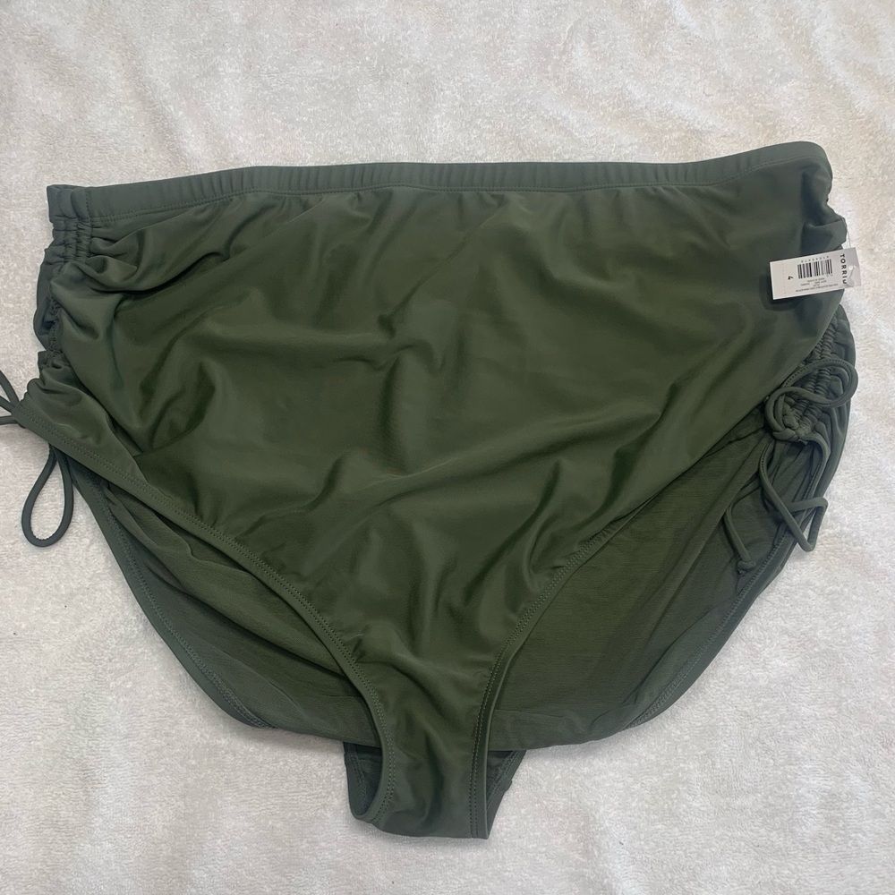 Torrid Olive Green Swim Bottoms
